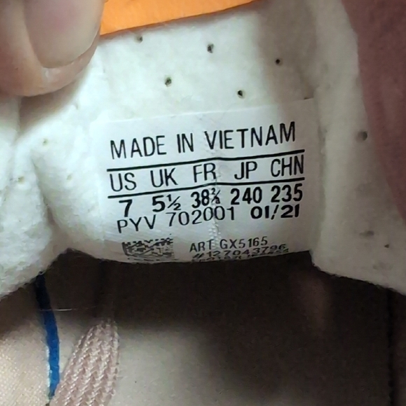 Adidas Sleek Tan/Pink And Orange - Picture 5 of 9